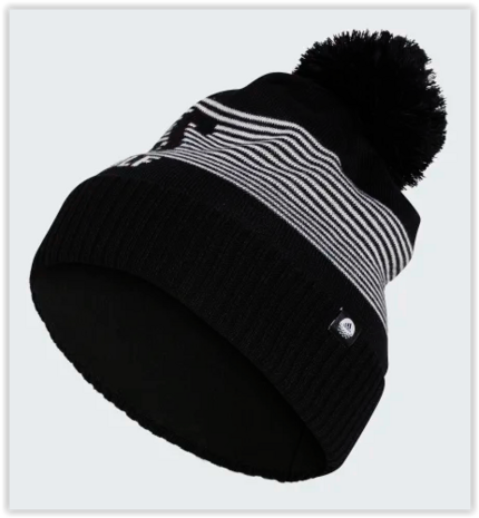 Adidas Pom Beanie Black White