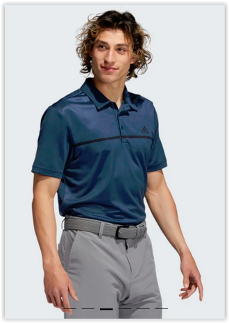 Adidas Primegreen Print Polo Shirt Blauw 