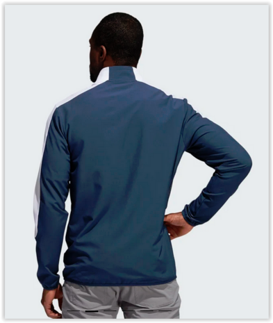 Adidas Primegreen Printed Quarter-Zip Pullover Blauw