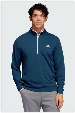 Adidas Lichtgewicht Quater Zipp Sweater CreNav