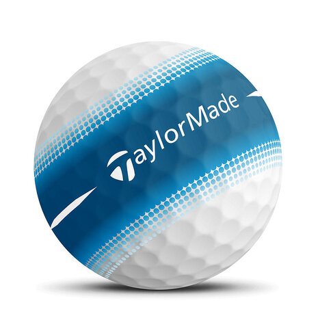 Taylormade TM24 Tour Response Stripe Golfballen Wit Blauw