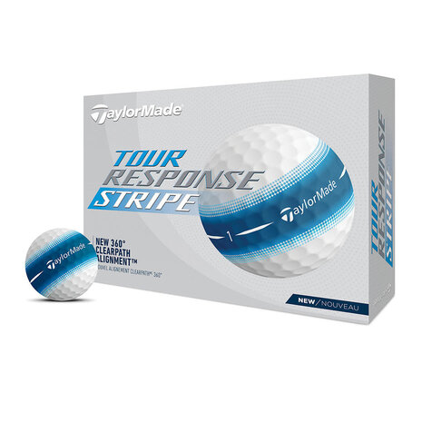 Taylormade TM24 Tour Response Stripe Golfballen Wit Pink