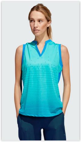 Adidas Sleeveless Golf Shirt Blurus