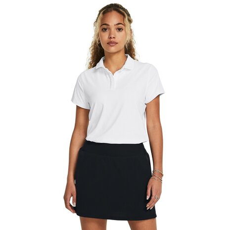 Dames Golfpolo Under Armour Iso-Chill SS Wit