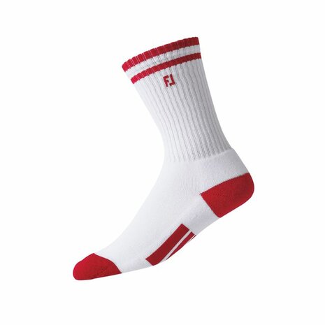 Footjoy Junior ProDry Crew Golf Sokken Rood