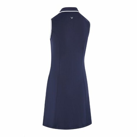 Callaway Damen-Golfkleid, einfarbig, ärmellos, Marineblau