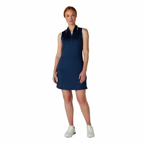 Callaway Damen-Golfkleid, einfarbig, ärmellos, Marineblau