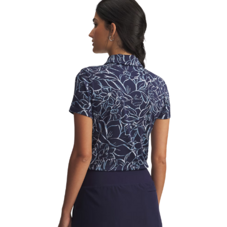 Under Armour Playoff 3.0 Printed Polo-Midnight Navy Dames
