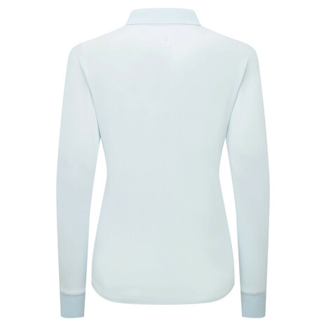 Footjoy ThermoSeries  Langemouw Golfpolo Ice Blue