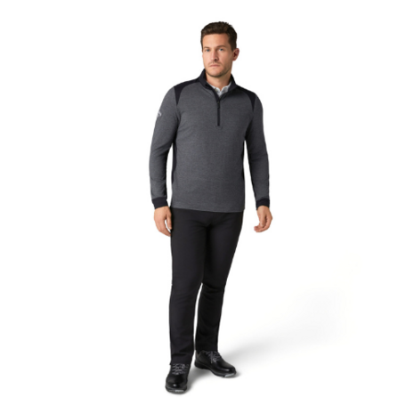 Callaway Soft Touch Blocked 1/4 Zip Pullover Donkergrijs Heren