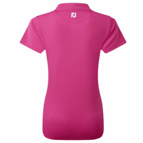 Footjoy Stretch Pique Solid Golfpolo Dames Fuchia