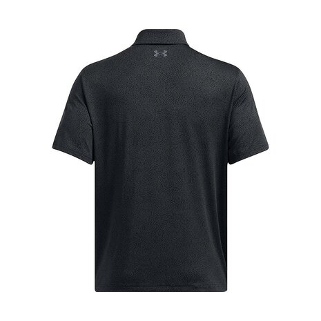 Under Armour Heren Playoff Golfpolo 3.0 Printed-Black Antracite Maat Medium
