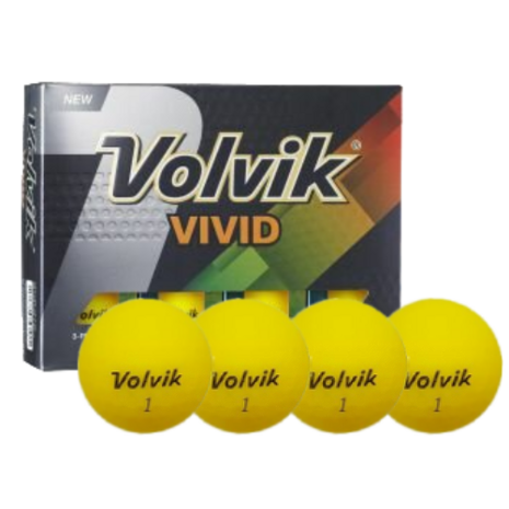 Volvik Vivid Golfballen Geel