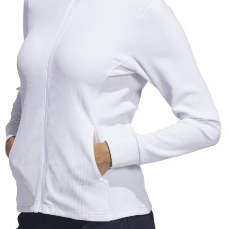 Adidas Dames W Textured Golfvest Wit