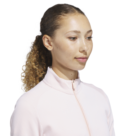 Adidas Dames W Textured Golfvest Zalm