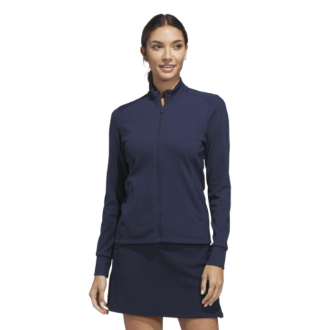 Adidas Dames W Textured Golfvest Navy