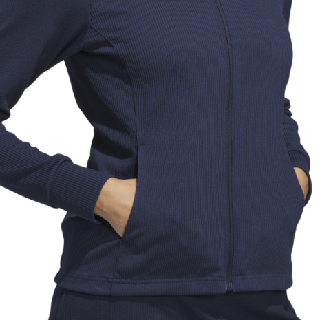 Adidas Dames W Textured Golfvest Navy