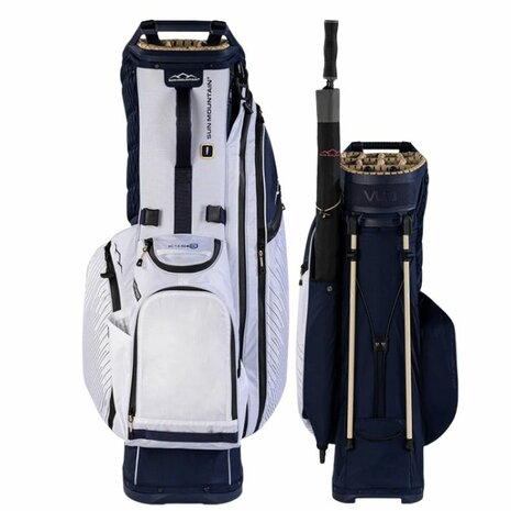 Sun Mountain E 4-5 H2NO Lite 14-Way Standbag Navy Gold White