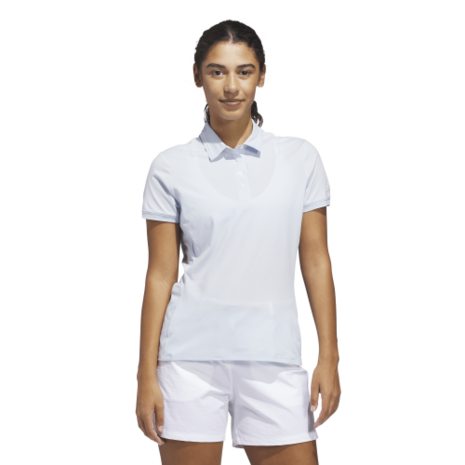Adidas W Ultimate Twist Dames Polo Lichtblauw