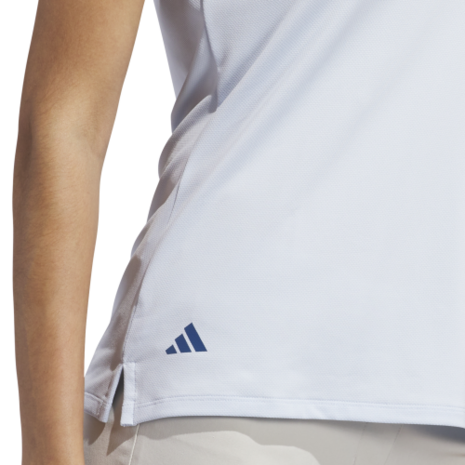 Adidas W Ultimate Streep Dames Polo Lichtblauw