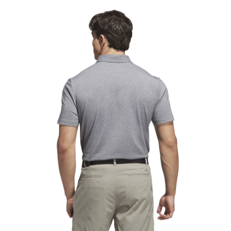 Adidas Heren Golfpolo Go To Rise Print Carbon