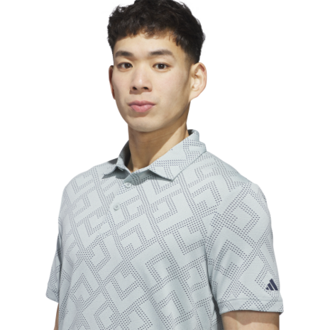 Adidas Ultimate CLSN Jacquard Heren Golfpolo Wosa Navy