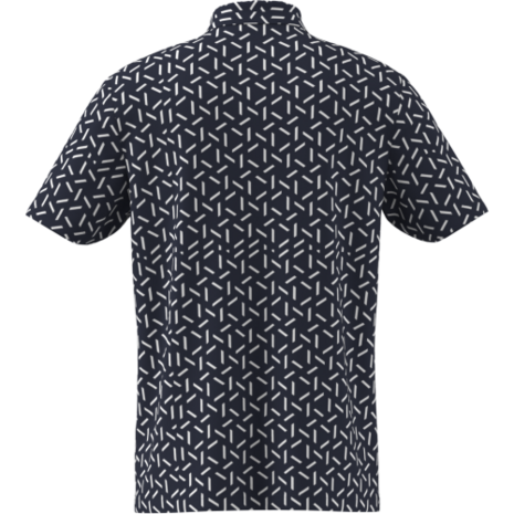 Adidas Ultimate Mesh Printed Heren Golfpolo Navy Wit