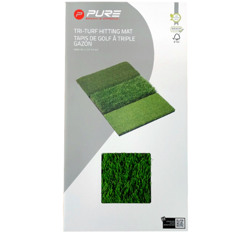 Pure2Improve Tri-Turf Hitting Mat 