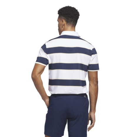 Adidas Heren Golfpolo Ultimate 365 Jumbo Stripes
