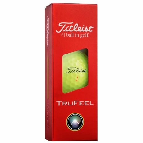 Titleist TruFeel Golfballen Geel 2026