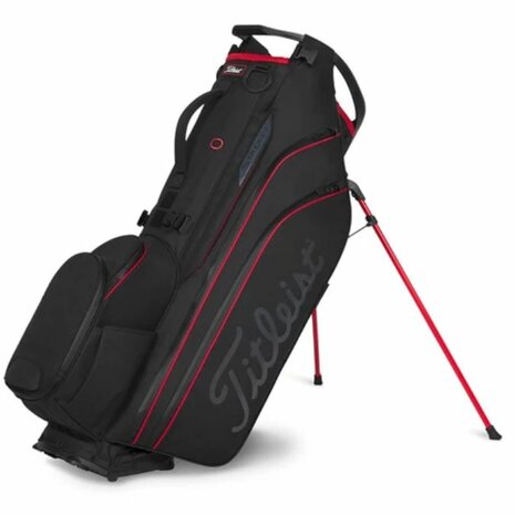 Titleist Hybrid 14 Stadry Standbag Zwart Rood