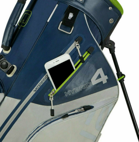 Big Max Aqua Hybrid 4 Standbag Navy Grey Lime