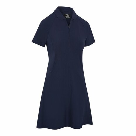 Callaway Ribbed Dames Golf Jurk Navy