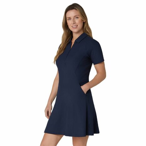 Callaway Ribbed Dames Golf Jurk Navy