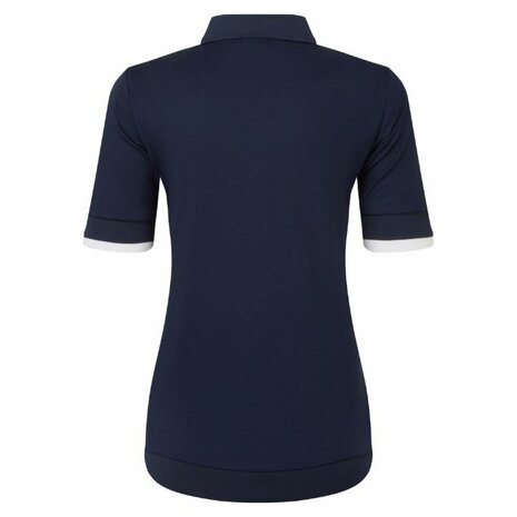 Footjoy Texture Knit Dames Polo Shirt Navy