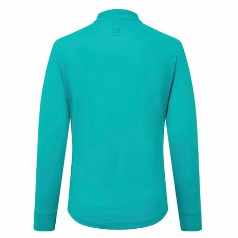 Footjoy Full Zipp Rib Midlayer Dames Turquiose