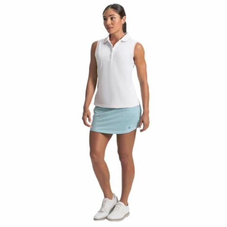 Footjoy Dames Geo Aerial Skort Wit Turquiose