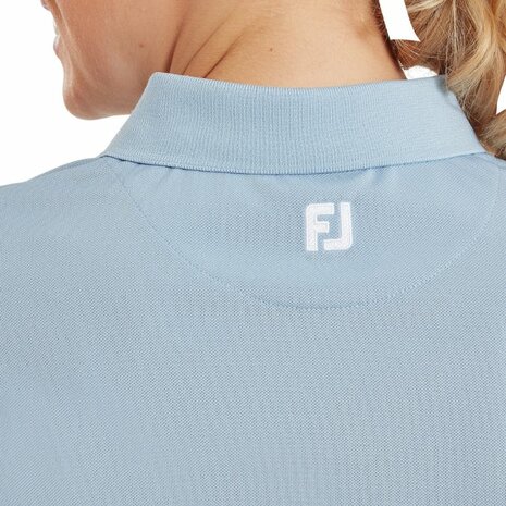 Footjoy Stretch Pique Dames Polo Shirt Lichtblauw