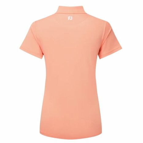 Footjoy Stretch Pique Dames Polo Shirt Papaya