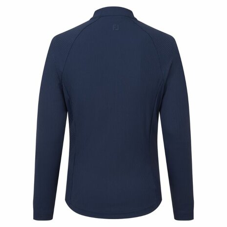Footjoy Full Zipp Rib Midlayer Dames Navy