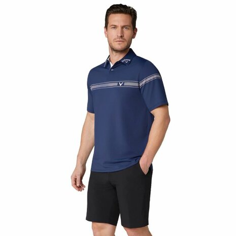 Callaway - Odessey Heren Block Golfpolo Navy
