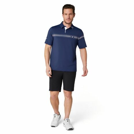 Callaway - Odessey Heren Block Golfpolo Navy