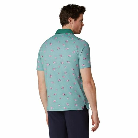 Callaway Azalea Gingham Print Golfpolo Galapagos Green