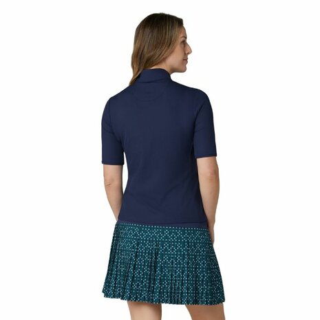 Callaway Rip Play Korte Mouw Mock Shirt Navy
