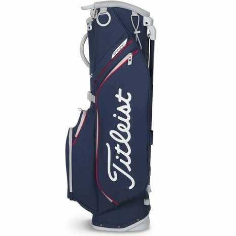 Titleist Players S4 Stadry Standbag Navy Rood Wit