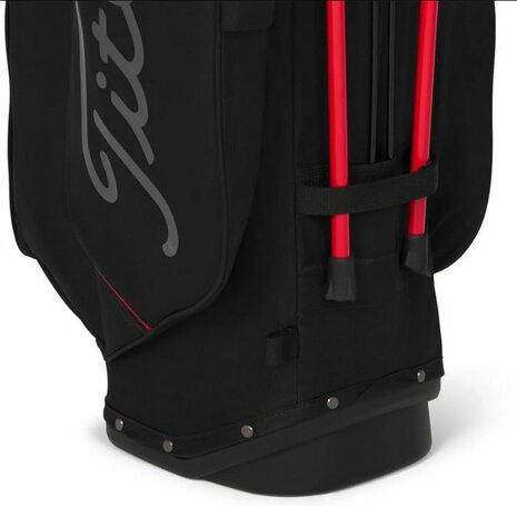 Titleist Players S4 Stadry Standbag Zwart Rood