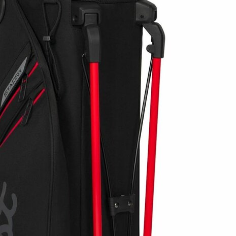 Titleist Players S4 Stadry Standbag Zwart Rood