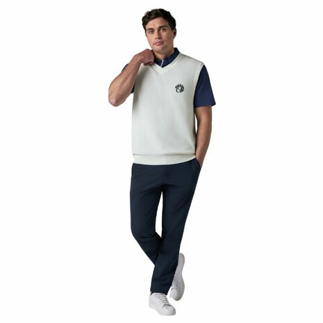 Callaway Mixed Texture Vest Off White