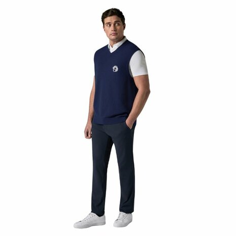 Callaway Mixed Texture Vest Navy