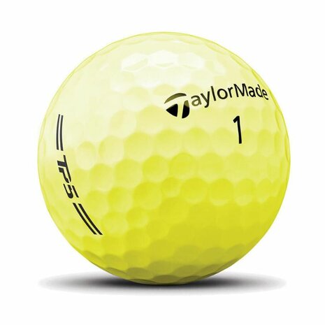 Taylormade TP5 Golfballen Hi-Vis Geel 2026